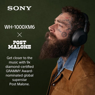 Sony WH-1000XM6 The Best Noise Canceling Wireless Headphones, HD NC Processor QN3, 12 Microphones, Adaptive NC Optimizer, Mastered by Engineers, Studio-Quality, 30-Hour Battery
