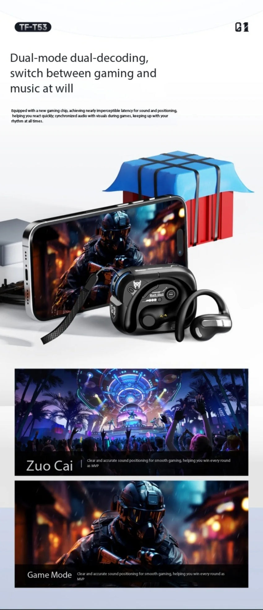 AI Translation Intelligent Open Earphone OWS Bluetooth 6.0 Ultra Long Battery Life ENC Noise Cancelling Sports Office Earphones